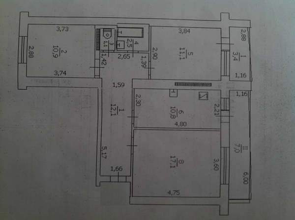 Продажа 3-х комнатной квартиры в центре Луганска 4