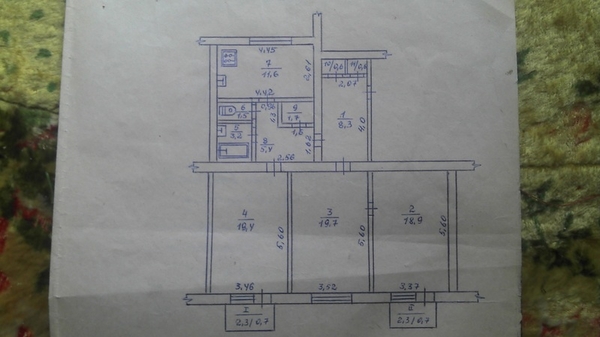 Продается 3х комн квартира в центре Луганска 2